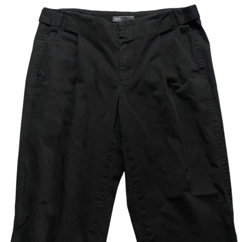 VINCE Black Pleated Front Pants Women’s Size 4 - Picture 2 of 11